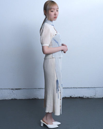 Ikyou Blouse - white【8th】 | tunica-knit Ikyou Blouse - white【8th】 | tunica-knit
