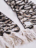 サムネイル： Raicho Jacquard Scarf - black