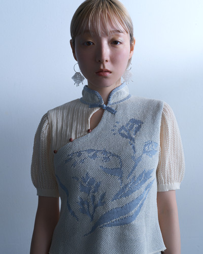 最終値下げ‼️tunica Ikyou Blouse-whiteチャイナ　完売品 Ikyou Blouse - white【8th】 | tunica-knit
