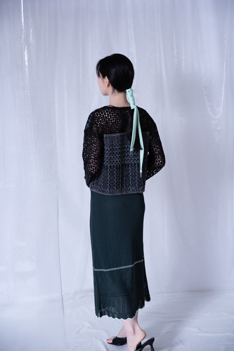 Tamayura Skirt - Green【5th】 | tunica-knit