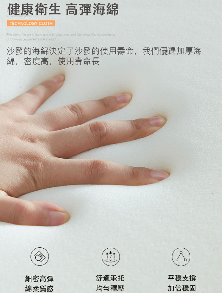 縮圖：簡約小戶型科技佈沙發 單/雙/三人位 小戶型必備 *包運費固定尺寸