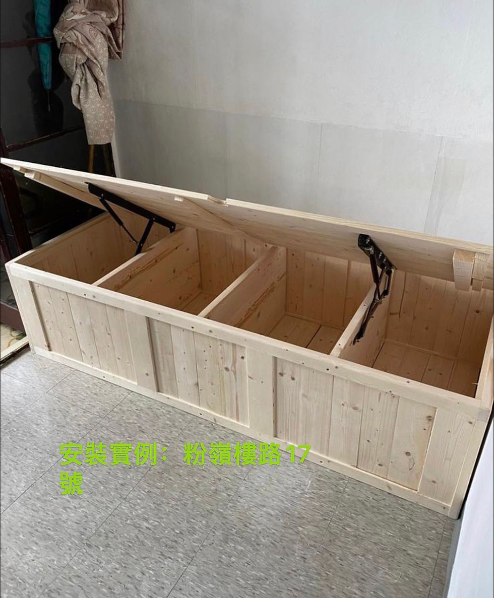 縮圖：簡約實木松木油壓儲物床 原木無漆可加高 bed033*包運費歡迎訂造尺寸