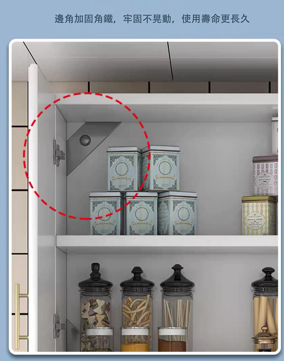 縮圖：廚房歐式帶造型吊櫃 兩門/三門/四門 *歡迎提供尺寸可訂造