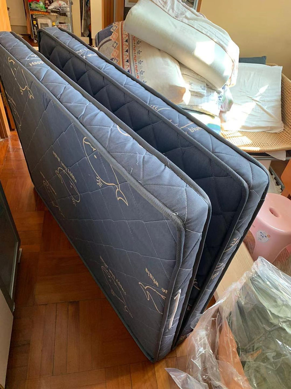 縮圖：12CM厚 天然椰棕床褥  *精選可訂造尺寸 對摺款式 兩色可選