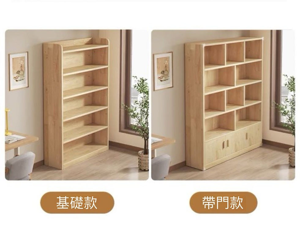 縮圖：松木原木書櫃 *款式尺寸均可訂造 包運費