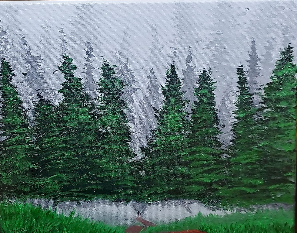 Wizard Exiting Forest
