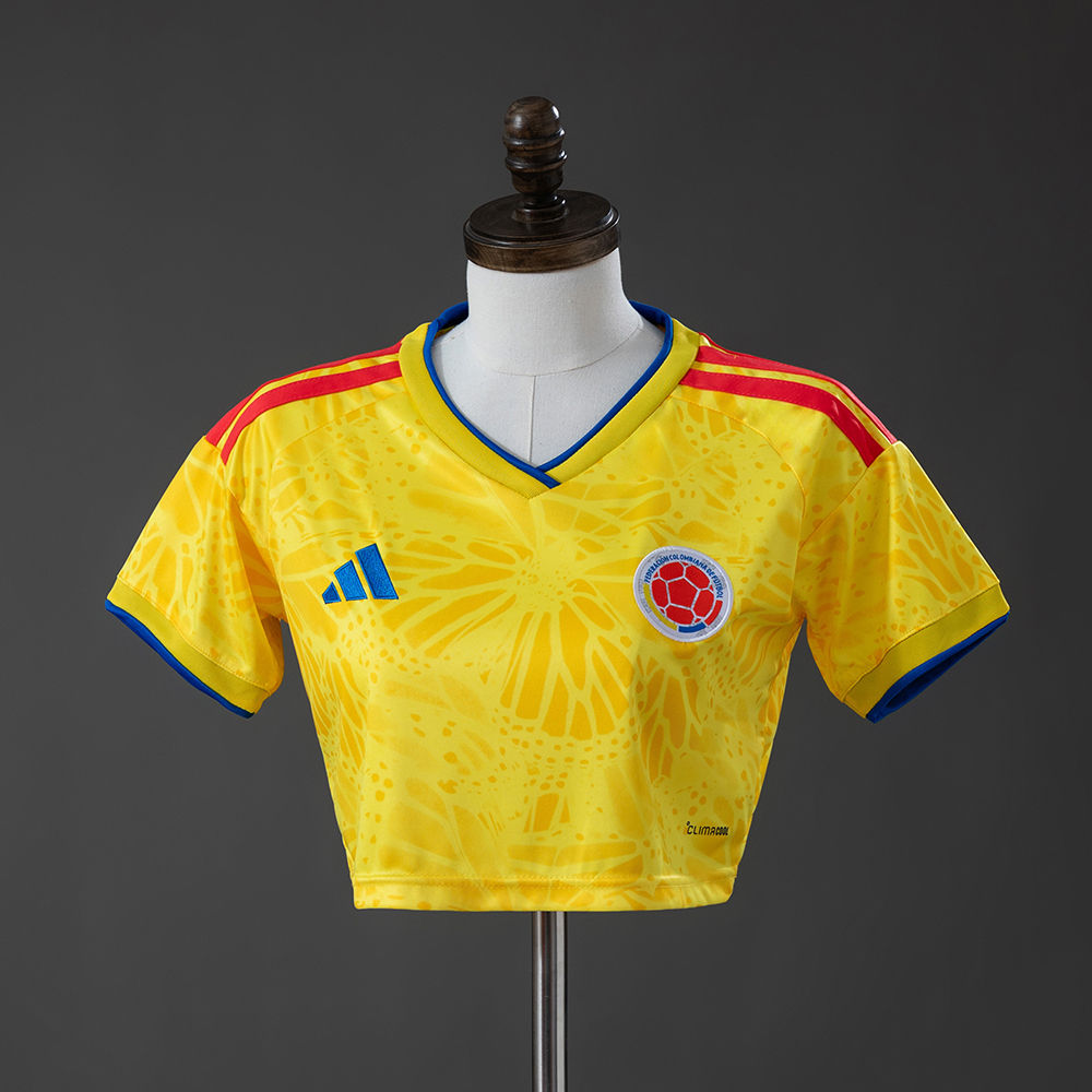 Cropped Feminino - Seleção da Colômbia - Uniforme I - COPA 2026