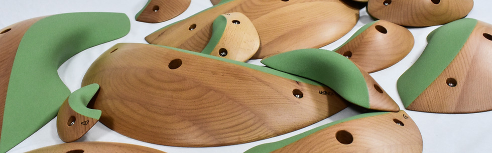 Klettergriffe aus Holz