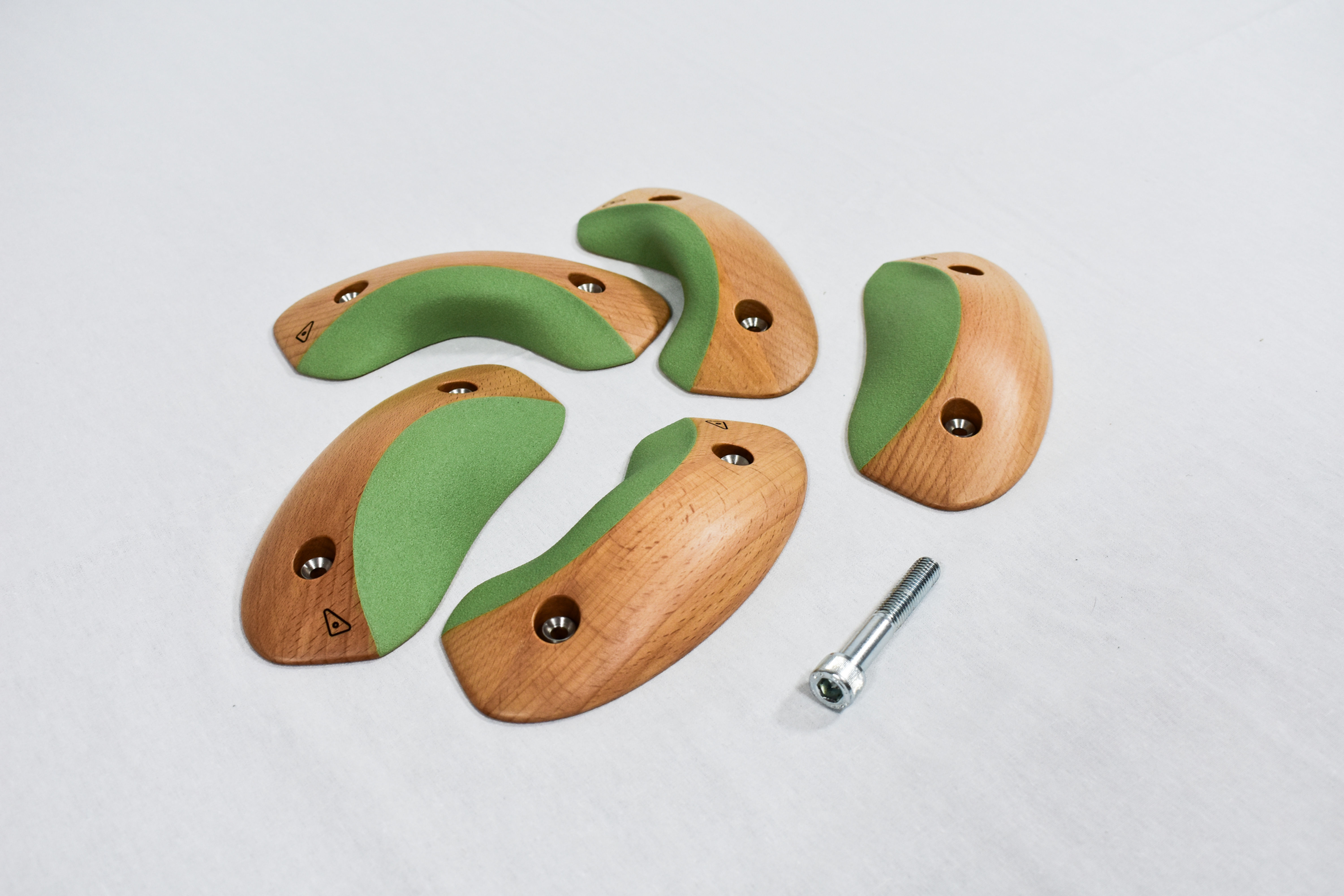 Klettergriffe aus Holz