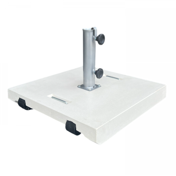 Base de guarda-sol SUEVO com 2 rodas natural branco 54 kg - GSParasols