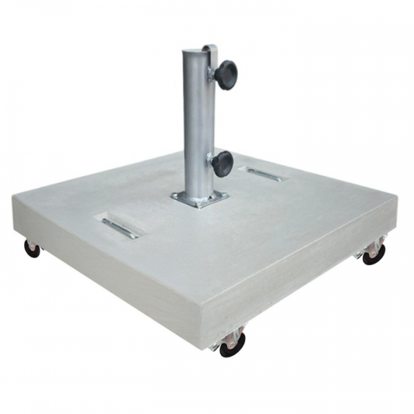 Base de guarda-sol SUEVO com 4 rodas natural cinza 54 kg - GSParasols
