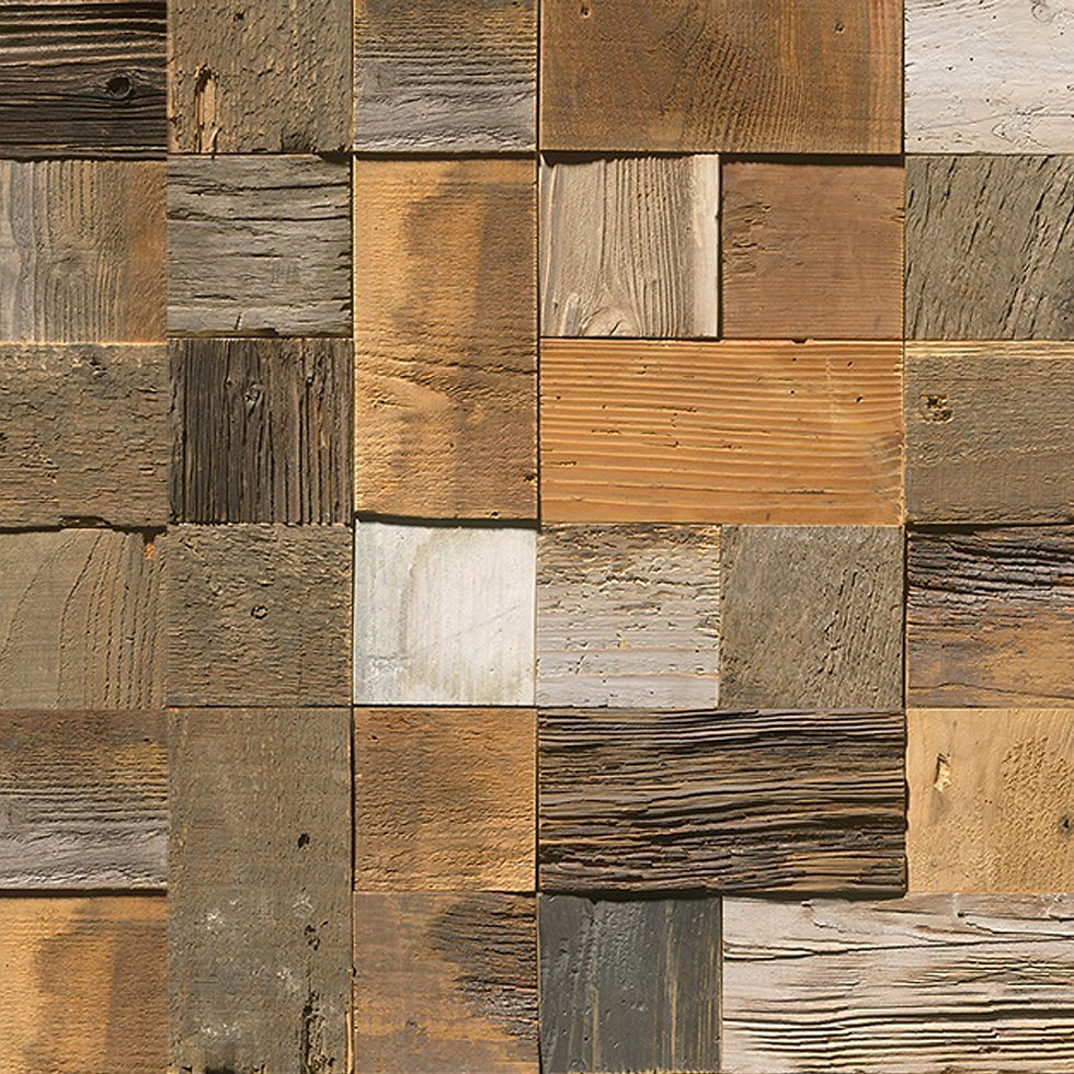 Thumbnail: Painel de Parede Azulejos de Madeira – Grosfillex
