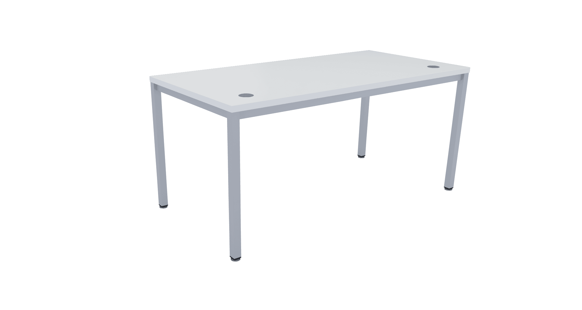 Euro 5100 — Mesa reta — Estrutura branca