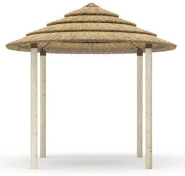 Palhota Cape Reed Gazebo Ø 280 cm