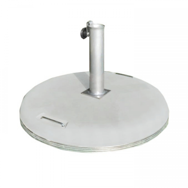 Base guarda-sol com aro de proteção cimento natural cinza 53 kg - GSParasols