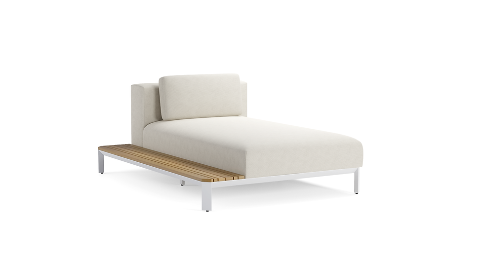 Miniatura: Espreguiçadeira Chaise Lounge Modular 2 Lugares Mauroo