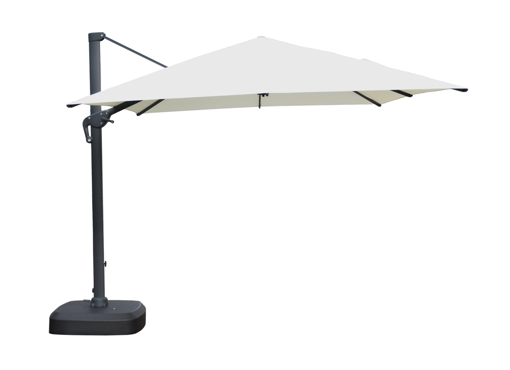 Guarda-sol lateral Kioto retangular 300 × 400 cm