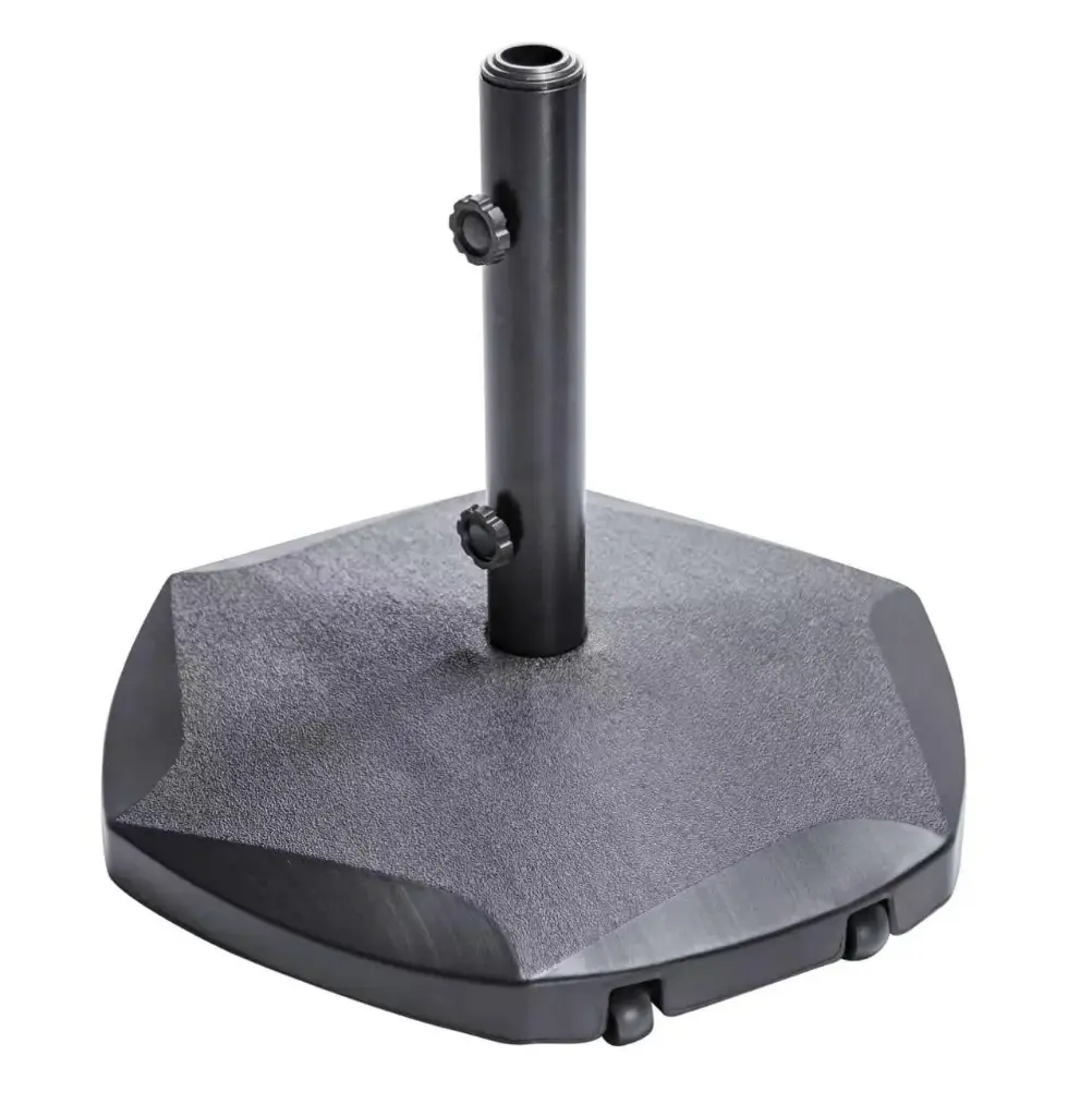Base quadrada para guarda-sol 27 kg com rodas laterais