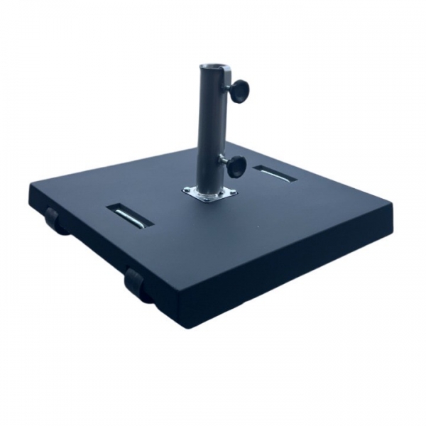 Base de guarda-sol SUEVO com 2 rodas pintado preto mate 54 kg - GSParasols