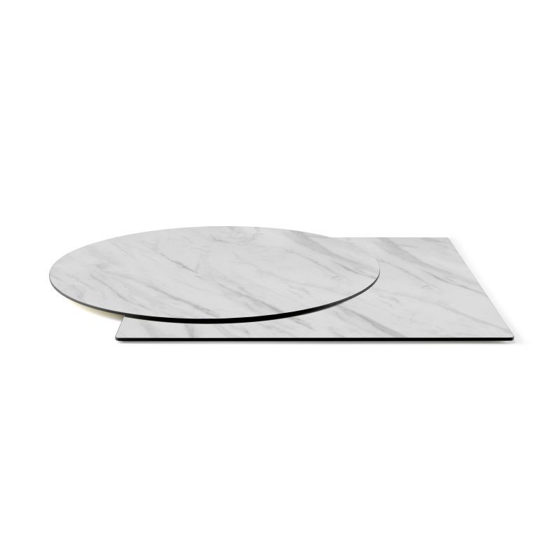 Miniatura: Mesa 400HPL – Base Inox - HPL 80x80