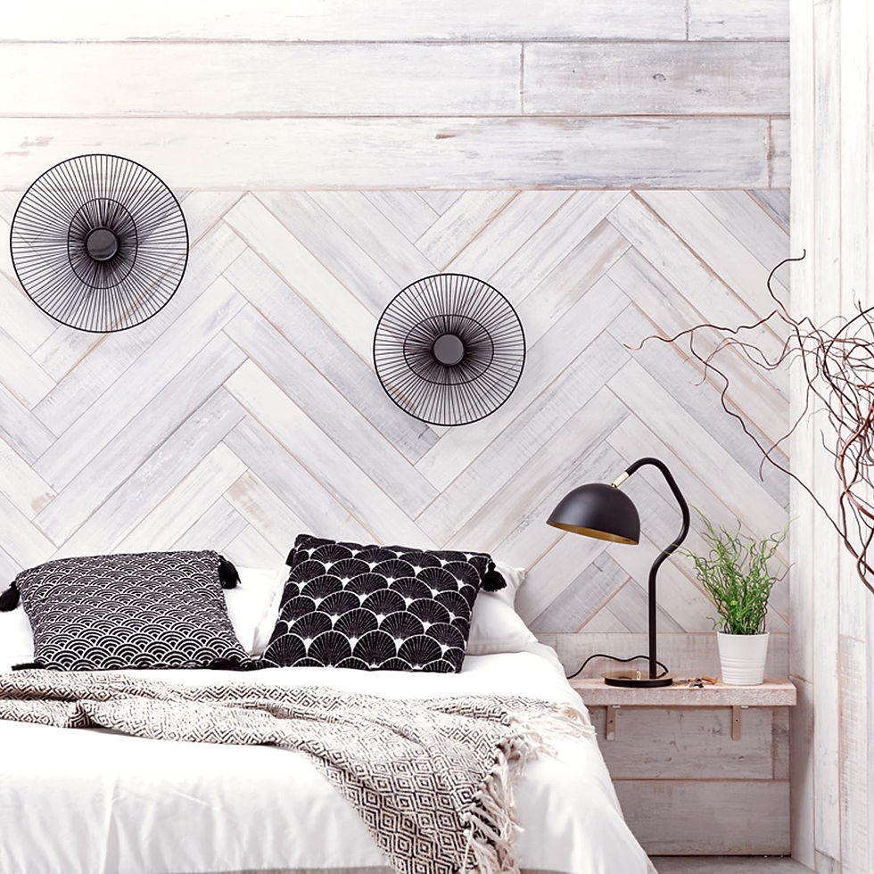 Thumbnail: Painel de Parede Cabane Branco Chevrons V – Grosfillex