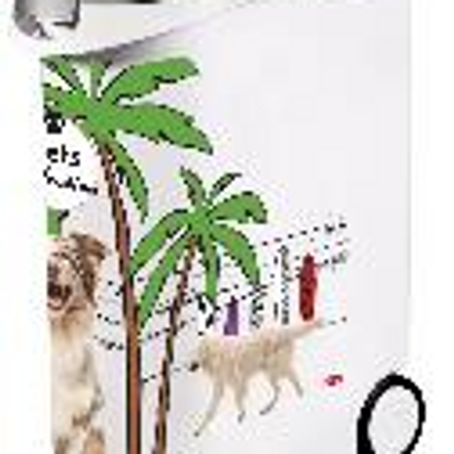Contentor alimento 20Kg com rodas cão — Cinzento / Branco