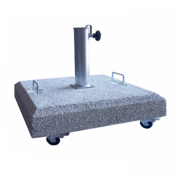 Base quadrada granito com rodas 55,5 kg - GSParasols