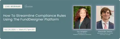 Webinar 'So optimieren Sie Compliance-Regeln mit der FondsDesigner-Plattform'