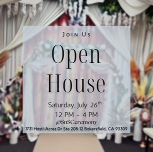 Open House July 26th