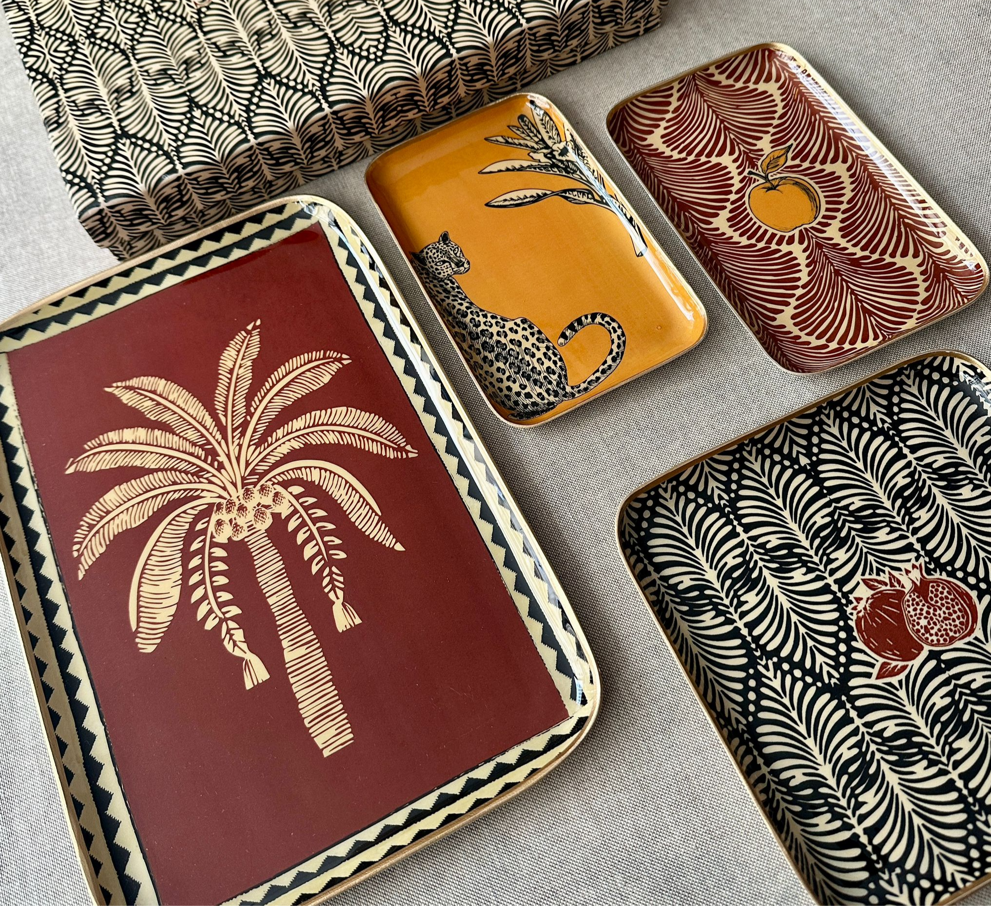 Set de 4 plateaux vide poche
