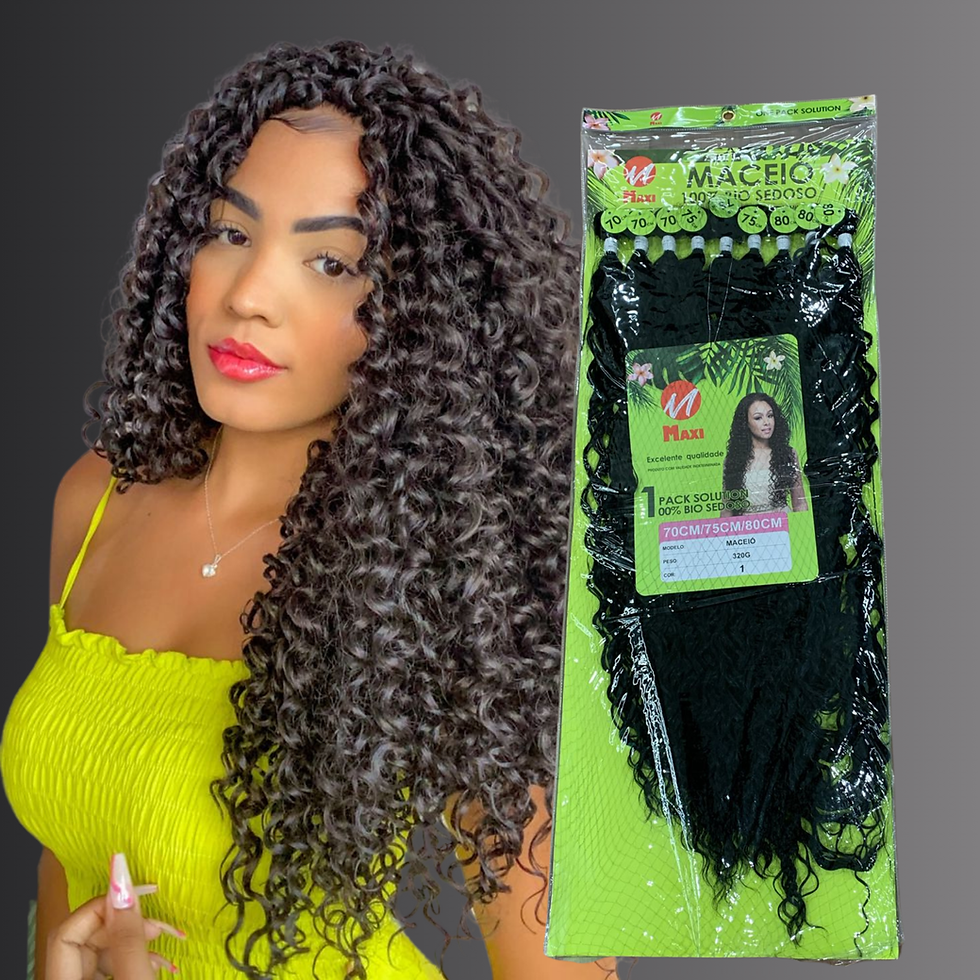 Cabelo Bio Sedoso Maceió Bio Fibra Entrelace Cacheado - Cor 1