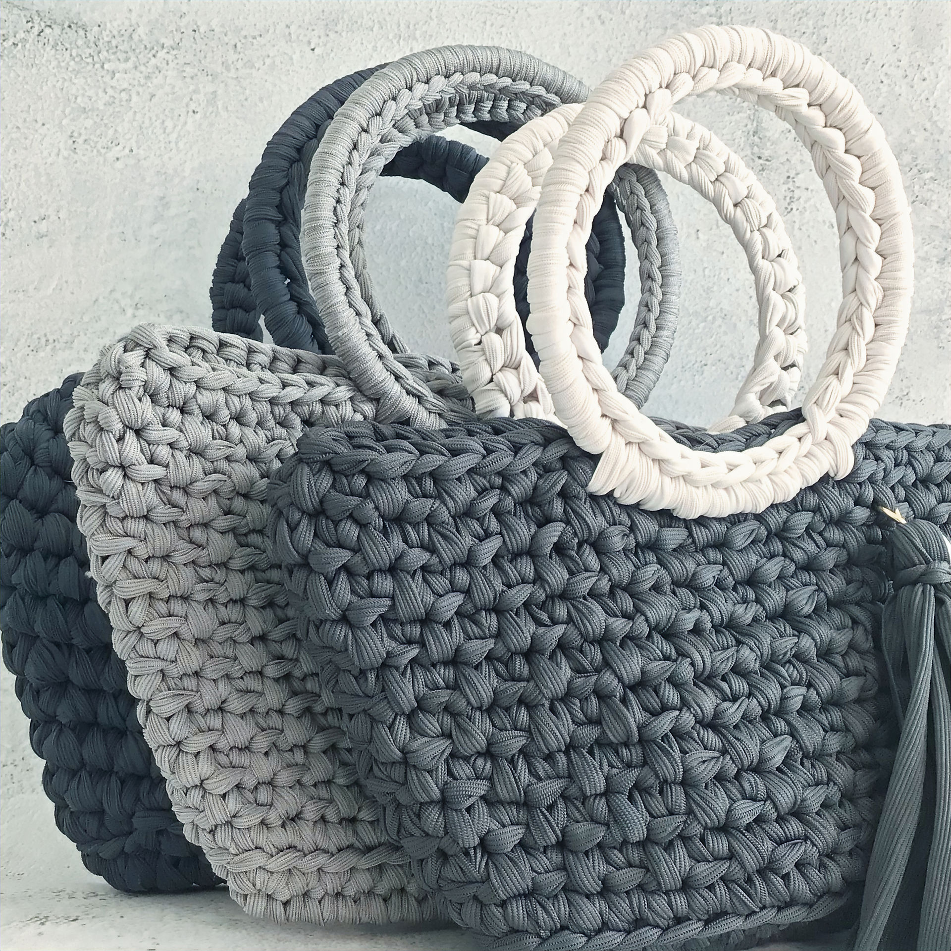 Trapillo handbag handmade