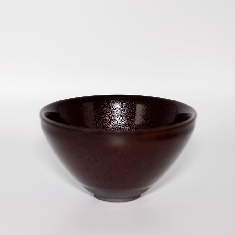 Thumbnail: Crab-Eye Oil Drop Tenmoku Tea Bowl 蟹眼油滴天目茶碗