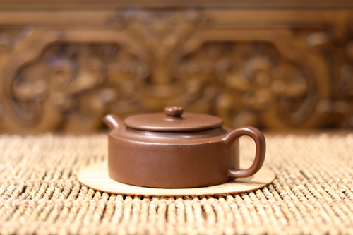 Speckled Purple Clay Zhou Pan Pot 紫泥鋪砂周盤壺| Fang Gourmet Tea