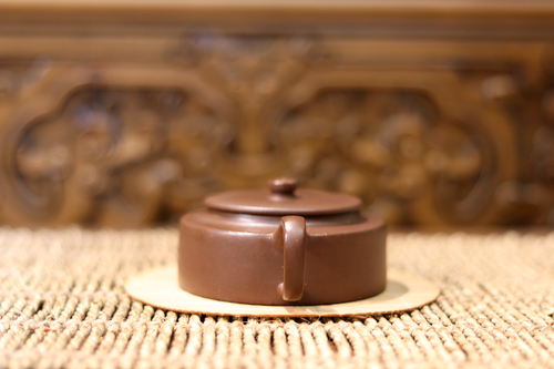 Speckled Purple Clay Zhou Pan Pot 紫泥鋪砂周盤壺| Fang Gourmet Tea