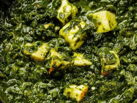 Palak Paneer, vegetarian Indian food in Zaandam