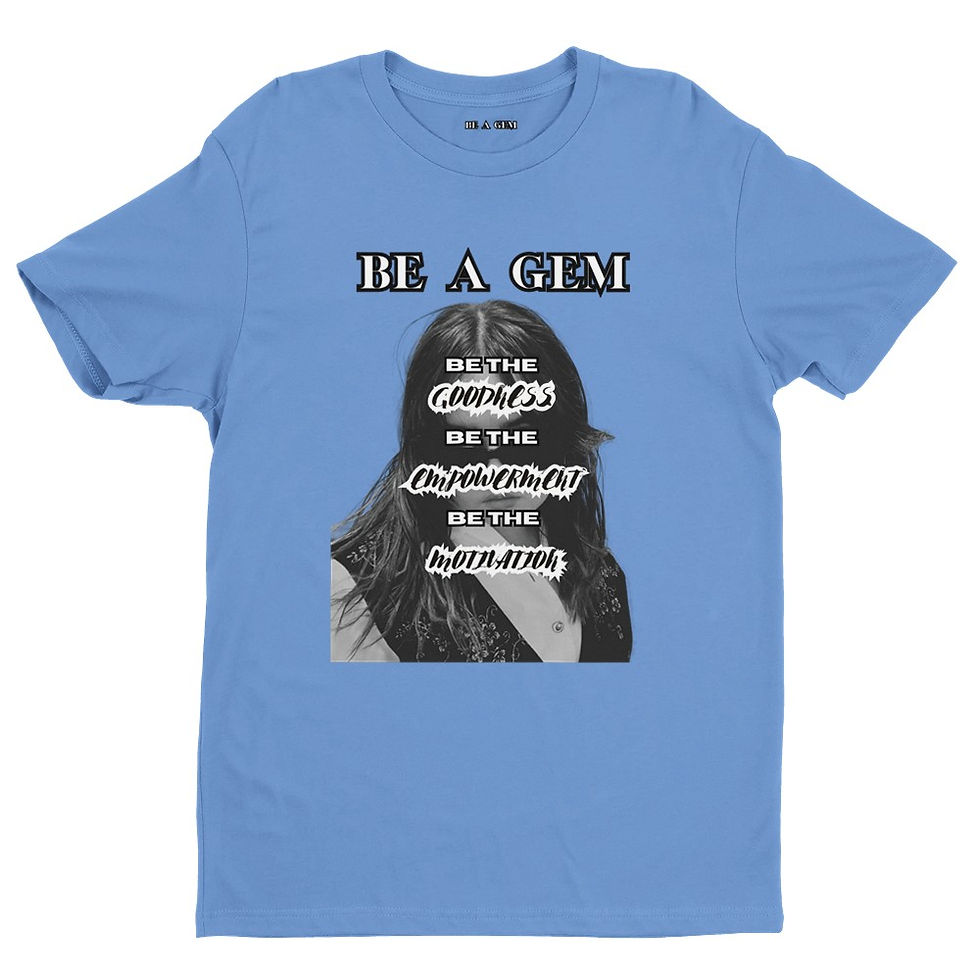 Thumbnail: "BE A GEM" Black Text Classic Unisex Crewneck T-shirt