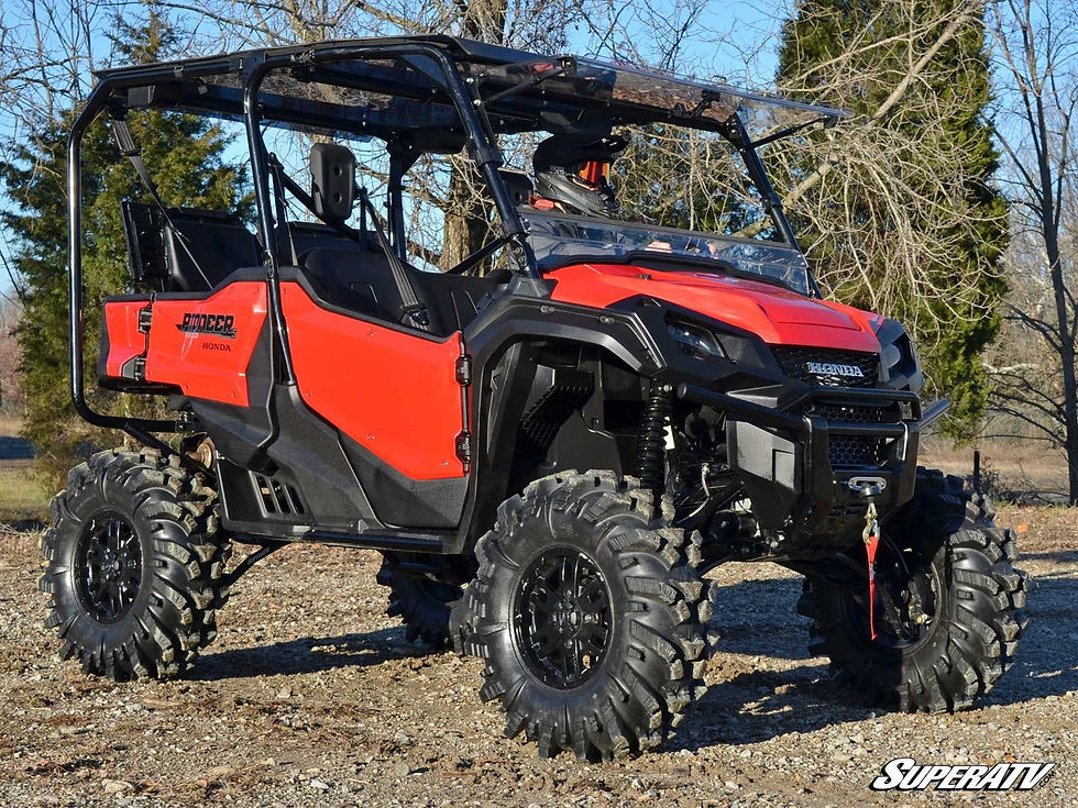 Thumbnail: SUPERATV Honda Pioneer 1000 Scratch Resistant FLIP-UP Windshield