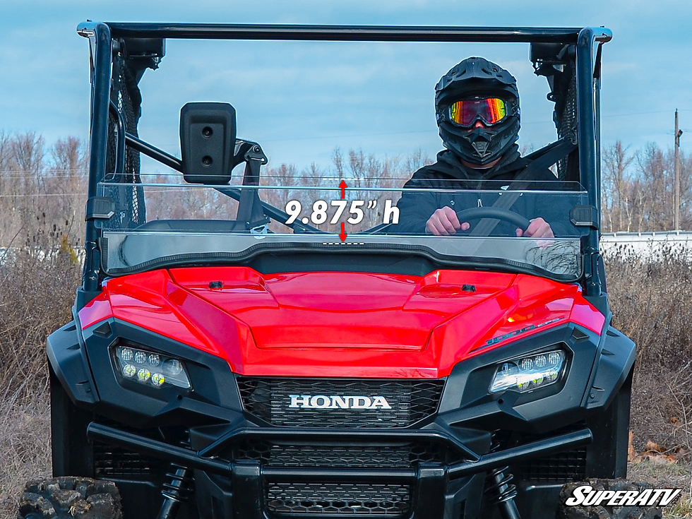 Thumbnail: SUPERATV Honda Pioneer 1000 Scratch Resistant Half Windshield