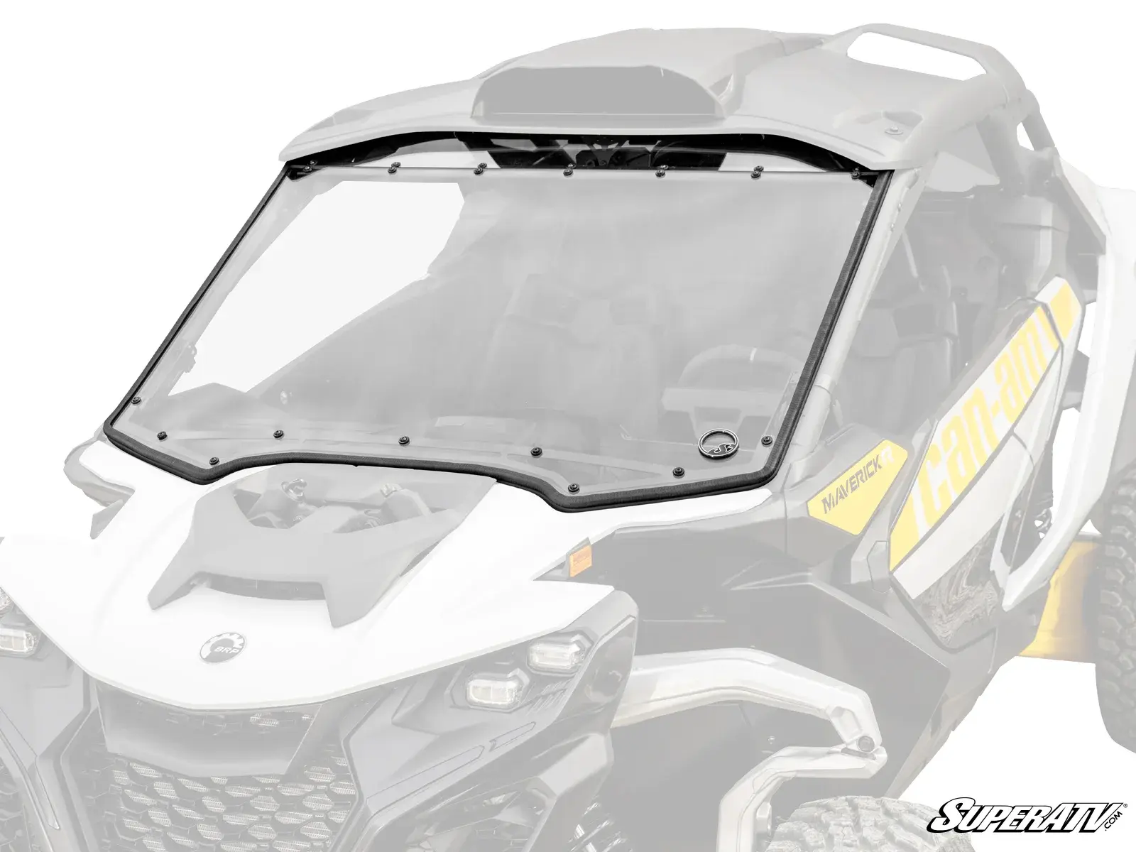 SUPERATV CAN-AM MAVERICK R SCRATCH-RESISTANT FULL WINDSHIELD