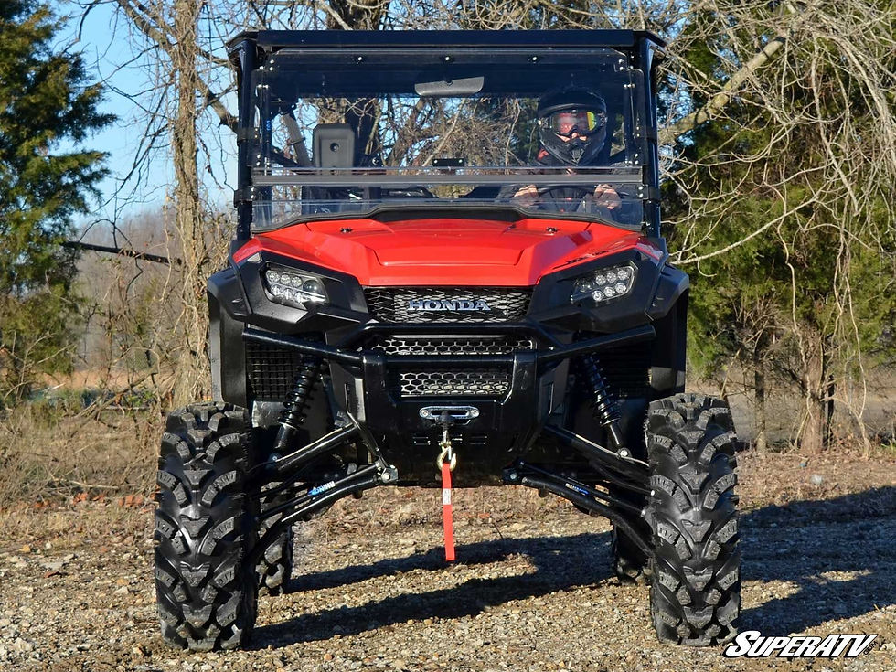 Thumbnail: SUPERATV Honda Pioneer 1000 Scratch Resistant FLIP-UP Windshield
