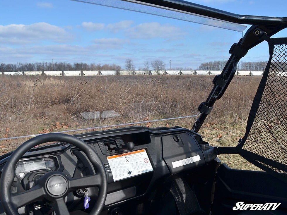 Thumbnail: SUPERATV Honda Pioneer 1000 Scratch Resistant Full Windshield