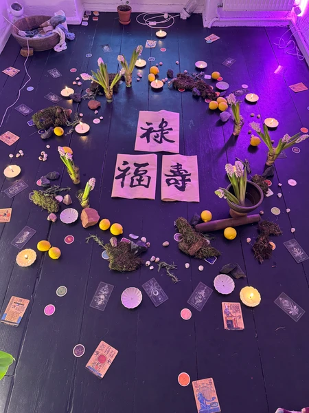 ritual, art installation, space clearing, 