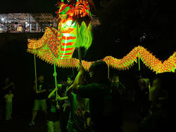 天毅體育會夜光龍表演