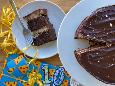 cookie dough chocolate cake