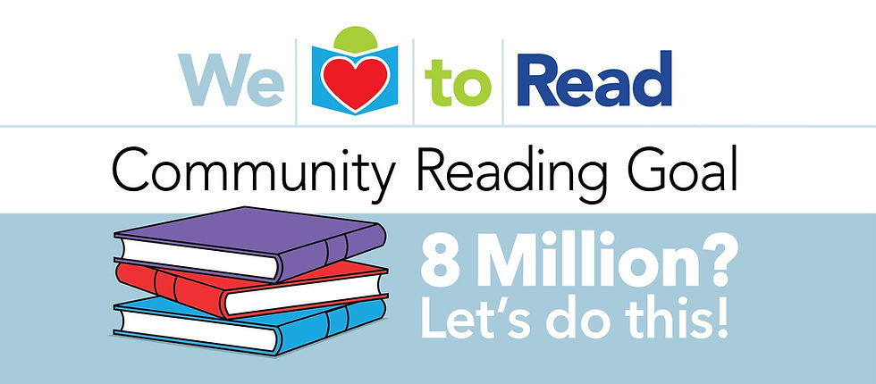 We love to read.