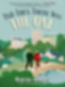 A couple walks on a bridge in a countryside setting. There's a church, greenery, and sheep. Text: And Then There Was The One, Martha Waters. Mood: serene.