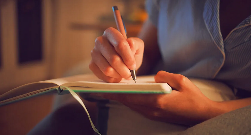 writing on a book