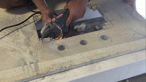 Diy How To Cut A Sink Hole In Granite Quartz Or Marble Website Cutting A Hole Is Stone Counter Top Sounds Like An Impossible Task For Diy Er Professional Workers Will Use Grinders And Bits That Cost Several