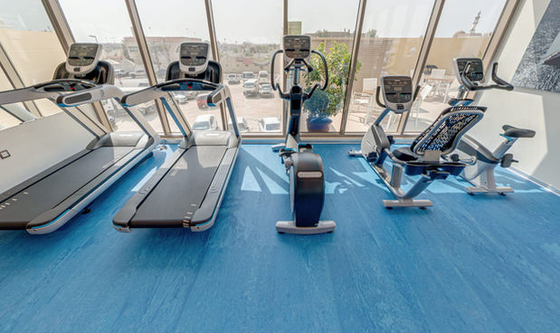 fitness flooring in premium colors and finishes